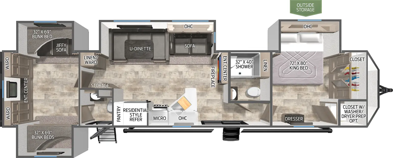 Puma Destination 39PQB Floorplan